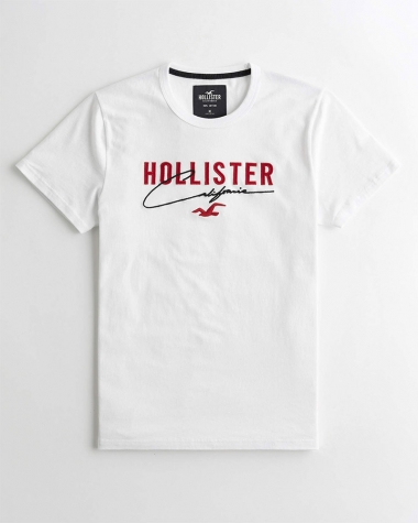 Hollister Embroidered màu trắng