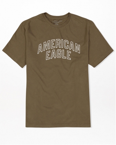 Áo thun American Eagle màu rêu