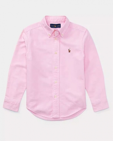 Sơ mi bé trai màu hồng