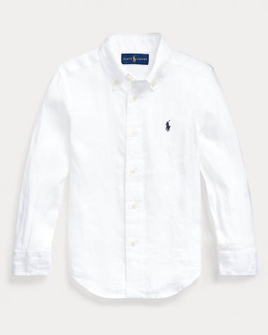 Sơ mi trắng Ralph Lauren vải Linen