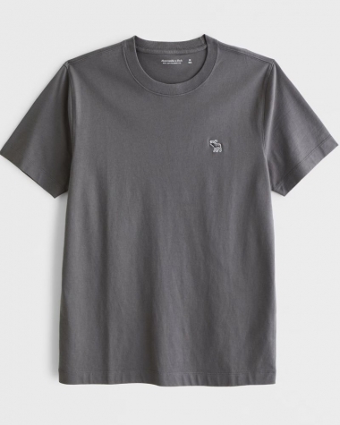 Áo thun Abercrombie màu Rocky Gray