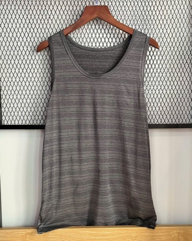 Áo 3 lỗ Uniqlo màu xám chuột