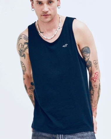 Áo 3 lỗ Hollister màu xanh đen