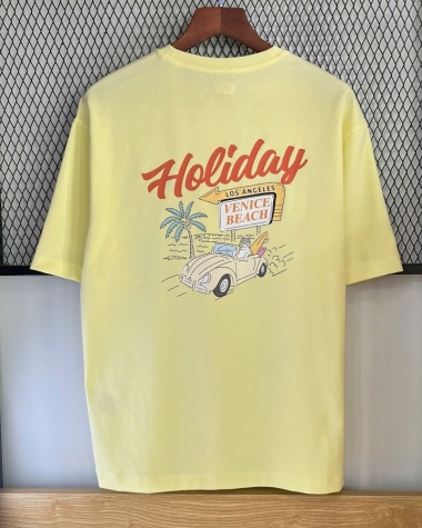 Áo thun nam Polham màu vàng