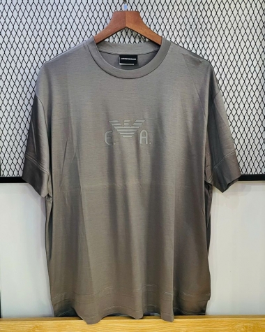 Áo thun Emporio nam xám chuột