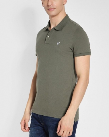 Áo Polo American Eagle Slim Fit màu xanh rêu