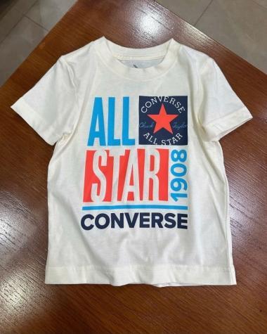 Áo Thun Converse Bé Trai Màu Trắng