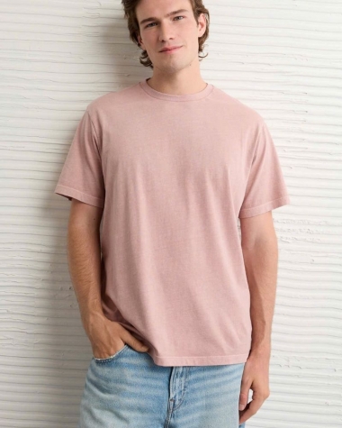 Áo thun nam Eagle màu hồng nhạt