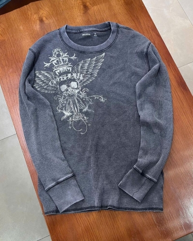Áo Hollister tay dài màu ghi
