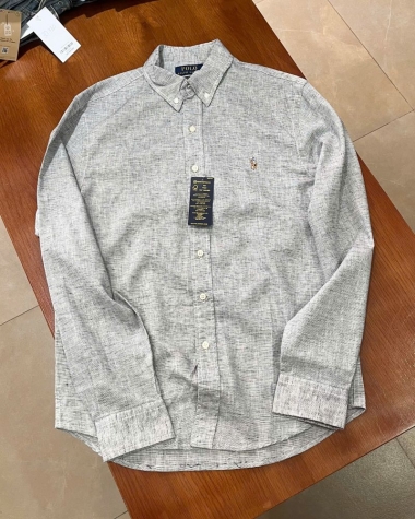 Sơ Mi Ralph Lauren Linen Xám