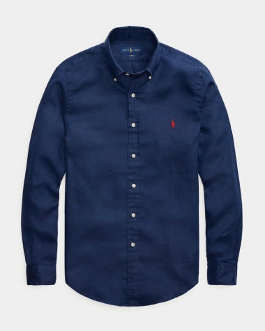 Sơ Mi Ralph Lauren Linen Xanh Đen