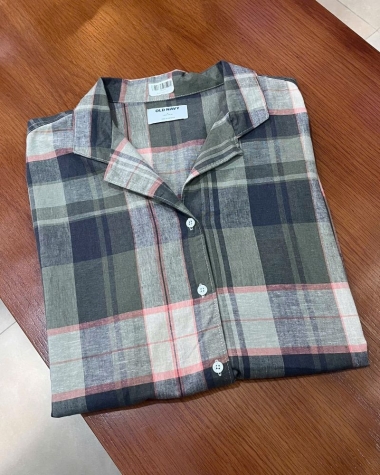 Sơ Mi Nam Ngắn Tay Old Navy Chất Linen