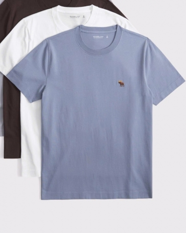 Áo Thun Nam Abercrombie & Fitch Xanh Xám