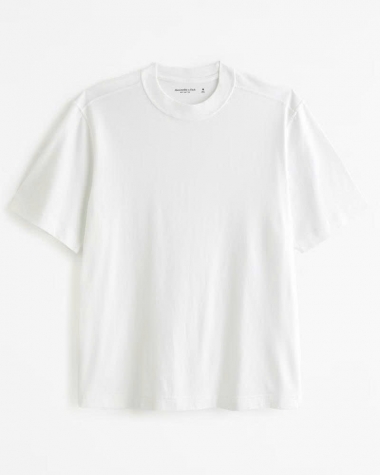 Áo thun nam Aber trắng Vintage