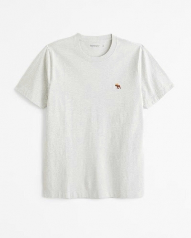Áo thun Abercrombie Slim xám nhạt