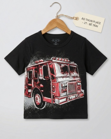 Áo Thun Bé Trai - Hình Xe Cứu Hỏa Cực Ngầu