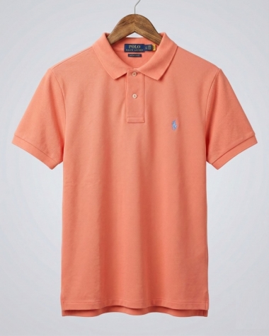 Áo Polo Custom Slim Fit – Màu Cam San Hô