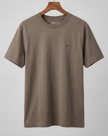 Áo thun nam Aber Logo nâu