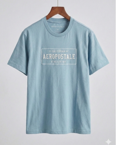 Áo Thun Nam Aeropostale Athletic Div - Màu Xanh Nhạt