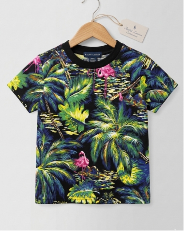 Áo Thun Bé Trai - Họa Tiết Flamingo Tropical