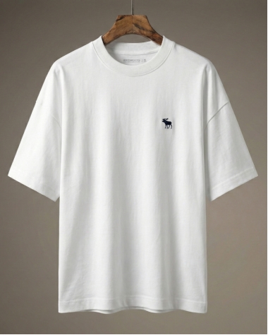 Oversize Abercrombie Heavyweight màu trắng