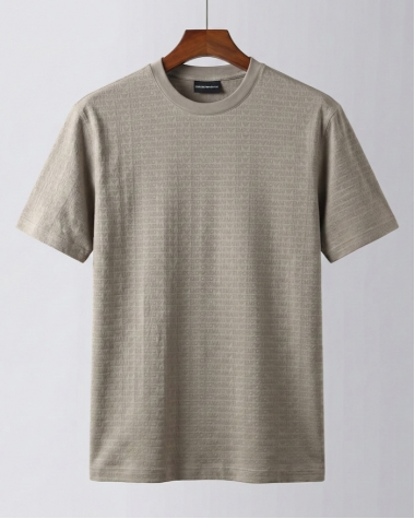 Áo cổ tròn Emporio ghi xám