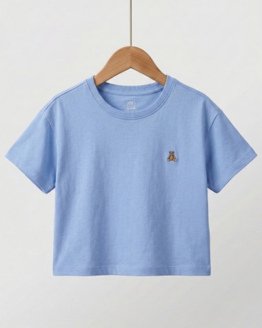 Áo Thun Gap Baby Cropped Top Oversize Cho Bé