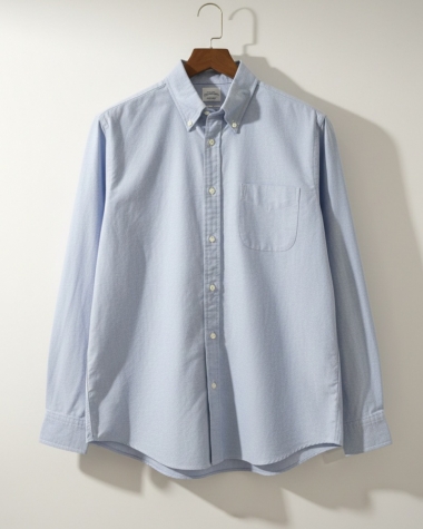 Sơ mi nam BrookBrother Oxford xanh