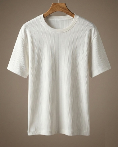 Áo Thun Nam Ribbon Collection – Màu Trắng