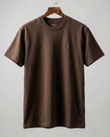 Áo Thun Basic American Eagle - Màu Nâu Đất