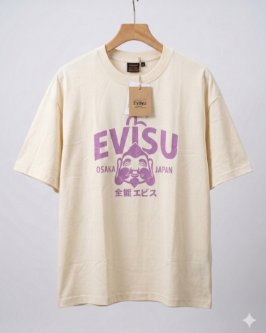 Áo Thun Evisu Oversize "Osaka Japan" – Purple Edition