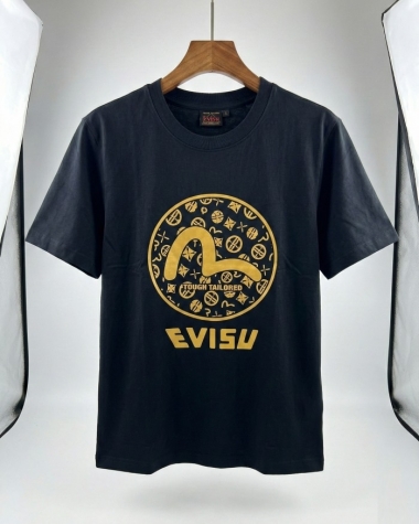 Áo Thun Nam Evisu Chính Hãng - Black & Gold