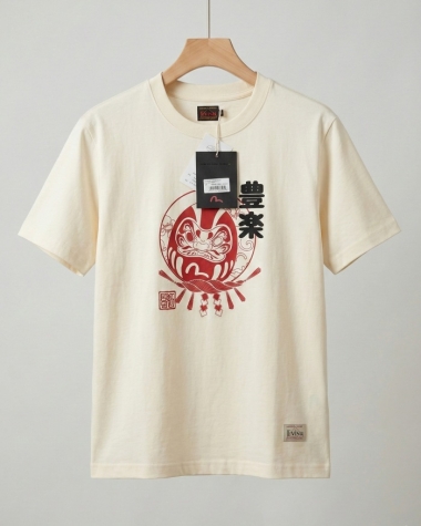 Áo Thun Nam Evisu Chính Hãng - Họa Tiết Daruma