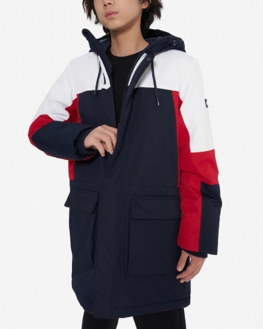 Áo Khoác Parka FILA Color Block Dáng Dài Boy