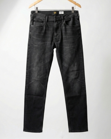 Quần Jean Nam Lee Slim Fit – Màu Xám Đen Đậm