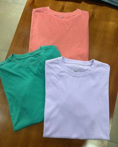 Áo Thun American Eagle (AE) Nam Trơn Màu - Form Standard Fit