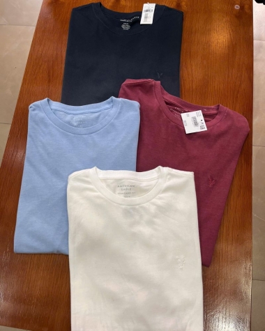 Áo Thun American Eagle Nam Trơn Màu - Form Standard Fit