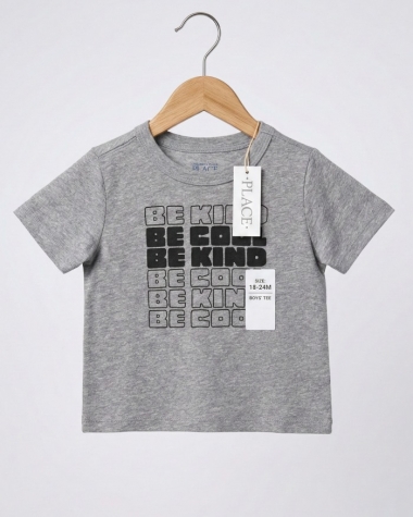 Áo Thun Bé Trai - Xám Heather