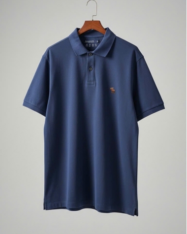 Polo Abercrombie xanh đen nhạt
