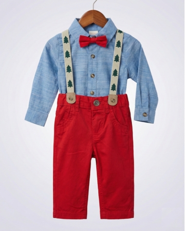 Set Công Tử Bé Trai Cat & Jack – Đỏ