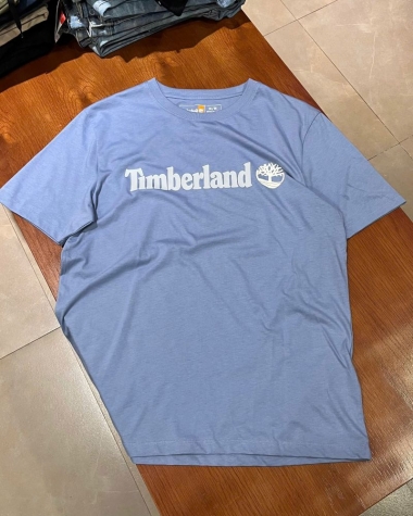 Áo Thun Nam Timberland Xanh Nhạt Chính Hãng