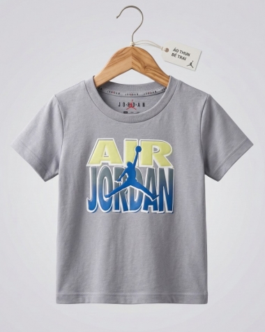 Áo Thun Bé Trai Air Jordan Xám