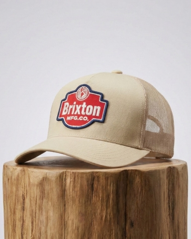 Nón Lưỡi Trai Brixton Quality Co. Trucker Hat – Màu Be