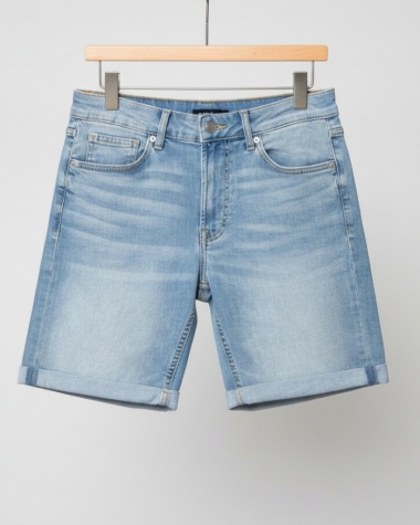 Short Jean nam Bershka màu xanh