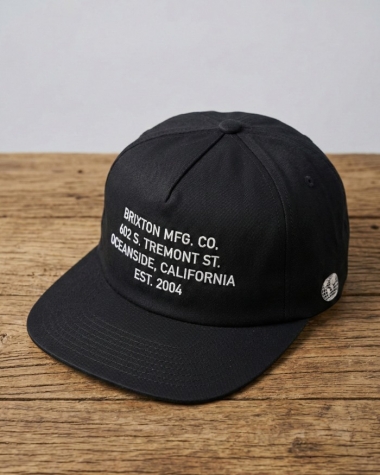 Mũ Snapback Brixton Mfg. Co - Màu đen
