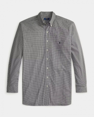 Sơ Mi Ralph Lauren Tay Dài Classic Fit Poplin Caro Đen