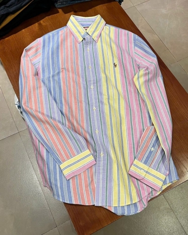 Áo Sơ Mi Ralph Lauren Oxford Tay Dài Sọc Đa Sắc
