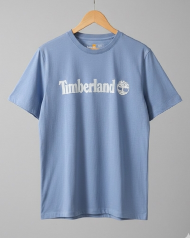 Áo Thun Nam Timberland Xanh Nhạt Chính Hãng