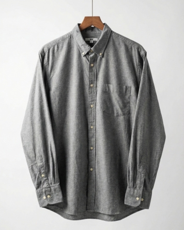 Áo Sơ Mi Nam Uniqlo xám chuột