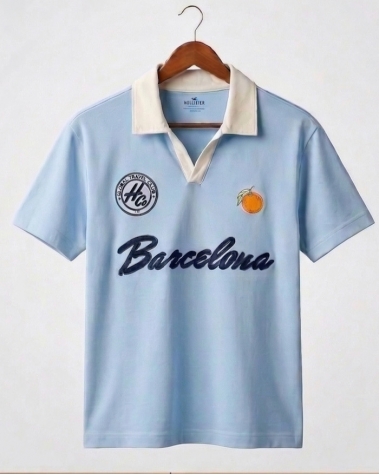 Áo Polo Hollister Heavyweight "Barcelona" - Form Boxy